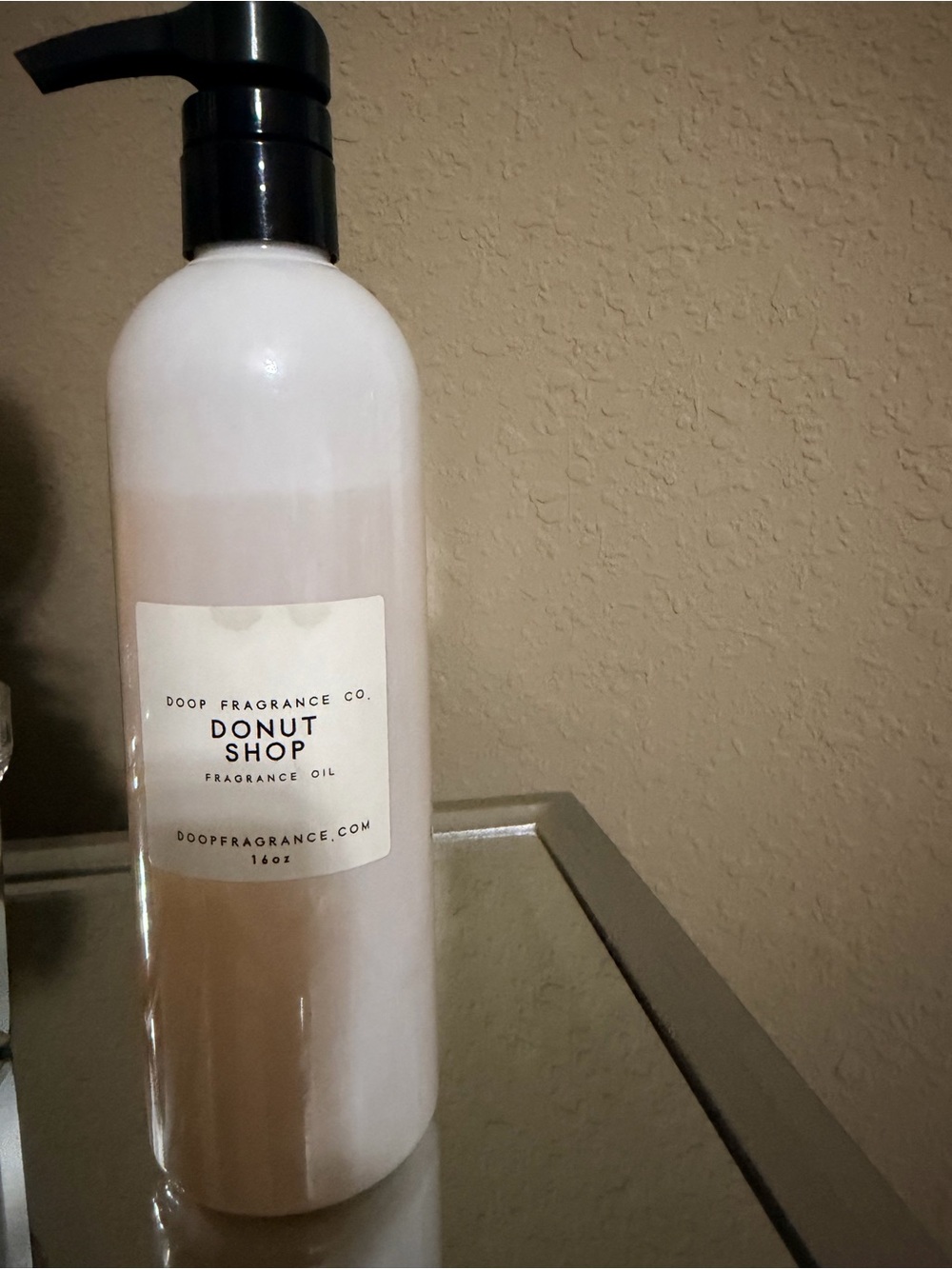 DOOP Donut Shop Body Oil — White Pump Bottle
